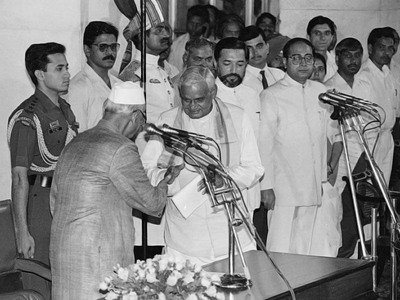 Atal Bihari Vajpayee in 1996. Credit: Twitter