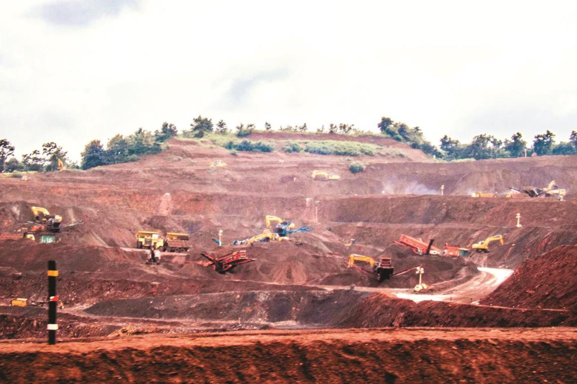 Iron-ore mining in Goa. Credit: PTI