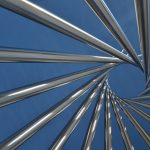 An architectural installation at Fermilab, the high-energy particle physics research centre, in Illinois. Credit: recommend group/Flickr, CC BY 2.0