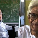 Stephen Hawking (left; source: hawking.org.uk) and Amal Kumar Raychaudhuri (source: YouTube)