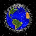 An artist’s impression, aided by NASA data, of space debris surrounding Earth. Credit: NASA