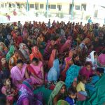 Women assembled for the Maasik Jodey Mitrata campaign in Bharkawada, Gujarat. Credit: Priyanka Jain