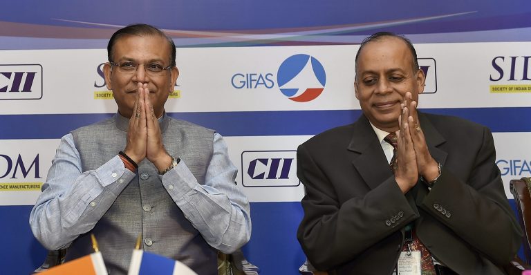 Jayant Sinha at the India-French Defence & Aerospace Cooperation seminar