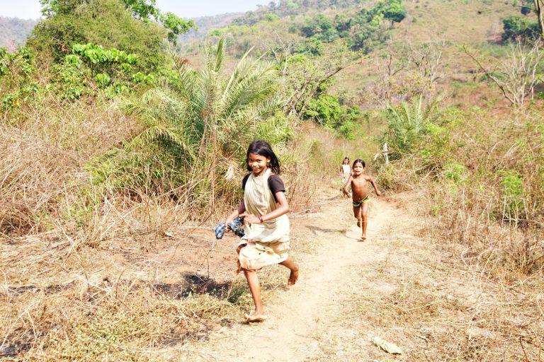 Children in Lakhapadar.