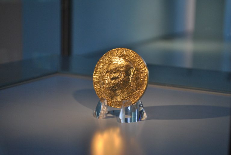The Nobel Prize medal. Credit: robynmack96/Flickr, CC BY 2.0