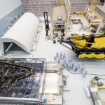 The James Webb Space Telescope undergoes tests at a NASA facility. Credit: NASA