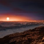Artist’s impression of Proxima b, a planet orbiting the star Proxima Centauri within the closest known star system outside of our solar system. Credit: ESO/M. Kornmesser, CC BY-SA