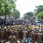 Scenes of protest for the 100th consecutive day in Thoothukudi against the Sterlite unit, May 22, 2018. Source: Author provided