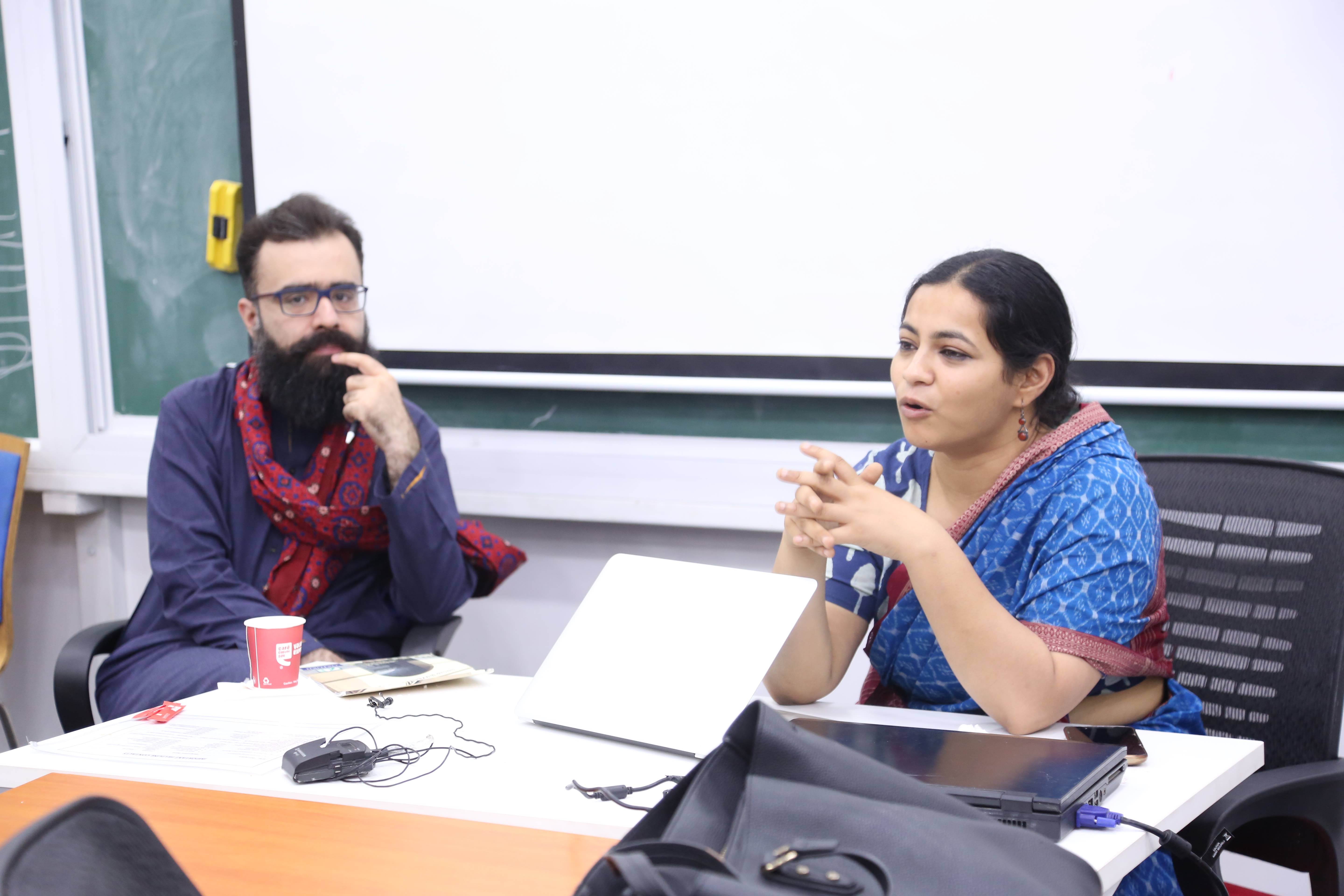 Ali Usman Qasmi and Pallavi Raghavan. Credit: Special Arrangement