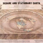 A Map of the Square and Stationary Earth by Professor Orlando Ferguson, South Dakota, 1893. Credit: Wikimedia Commons