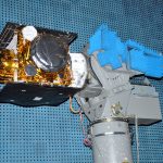 The IRNSS 1I satellite undergoes an antenna test ahead of launch on April 11, 2018, on the PSLV C41 mission. Credit: ISRO