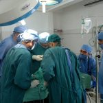 Doctors performing a surgery at a hospital in Rourkela, Odisha, in 2013. Credit: sswain_1999/Flickr, CC BY 2.0