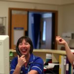 The Wider Image: Pride and worry, Britain's free health service turns 70