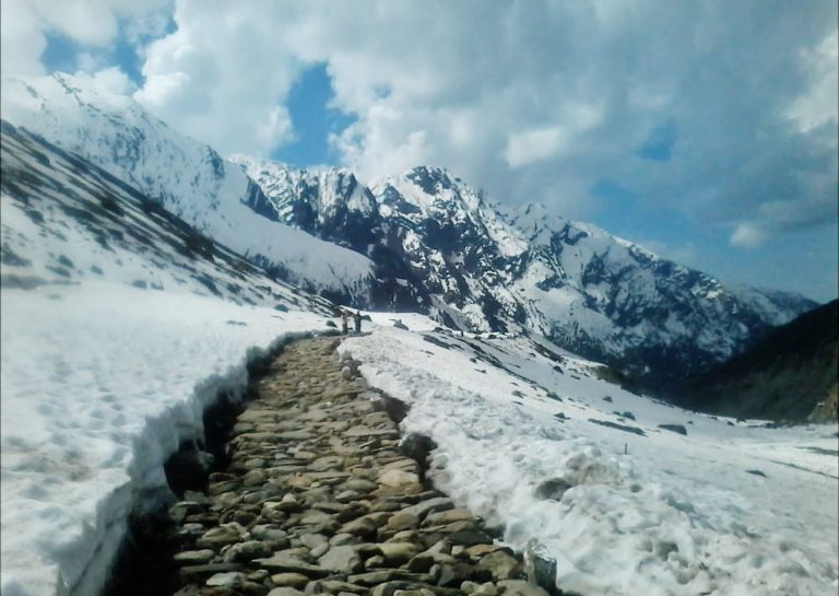 The road to the Kedarnath temple in the early winter. Credit: SHUBHANSHU AGRE/Wikimedia Commons, CC BY-SA 4.0