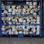 FILE PHOTO: Air conditioners, about to be recycled, are seen in a warehouse in Guiyu