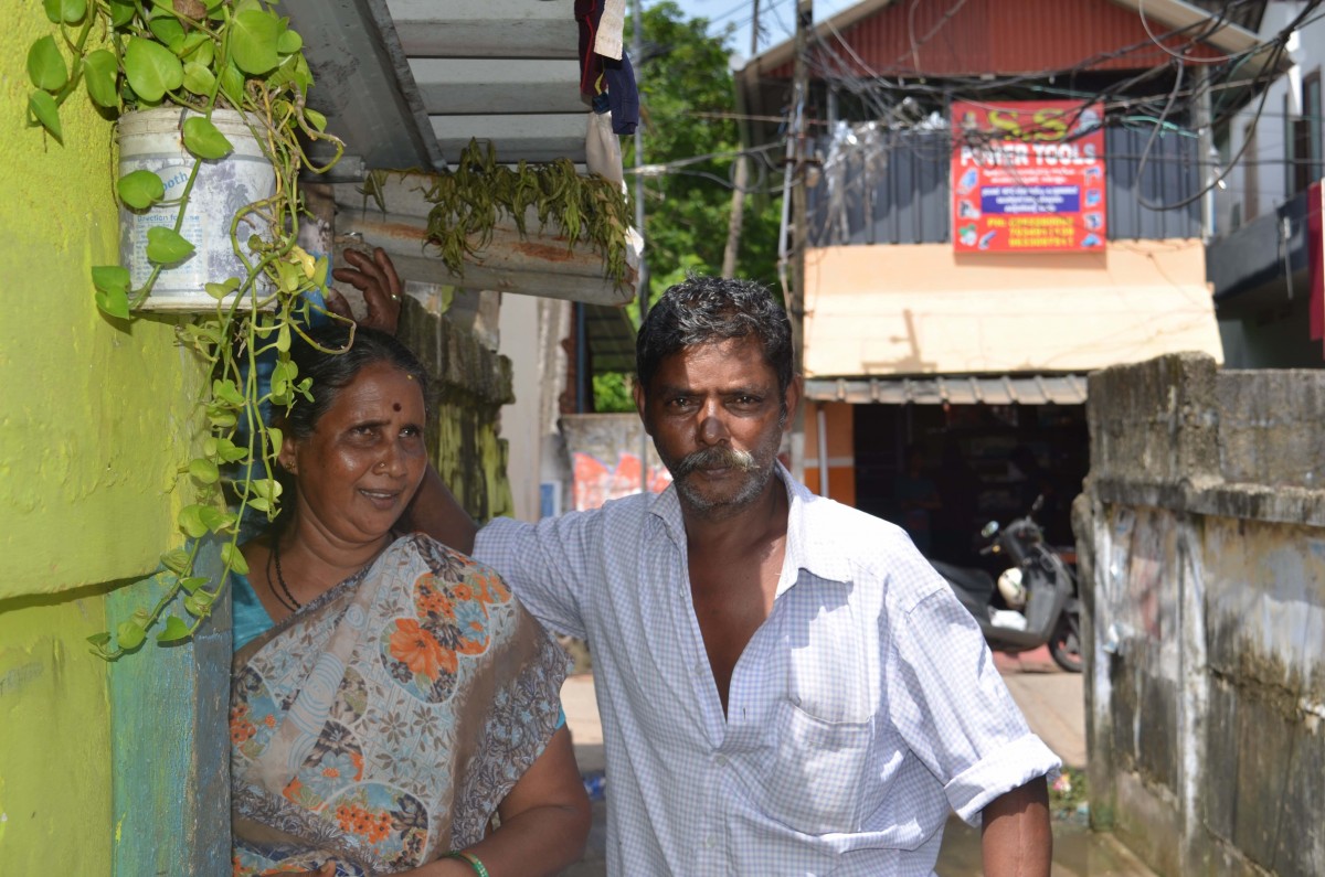 M. Arumugan and his wife.