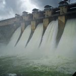 All four gates of the Hemavathi Reservoir, Hassan, open in 2014. Credit: darshansphotos/Flickr, CC BY 2.0