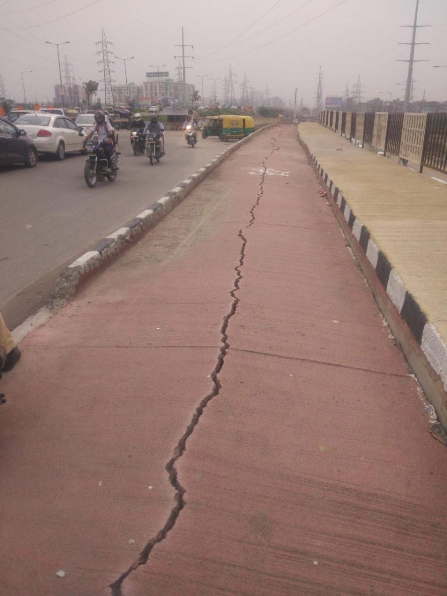 Cracks Appear on Delhi-Meerut Expressway Two Months After Modi Inaugurated It