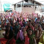 A vote-taking exercise underway at a gram sabha in Bilmad. Source: Authors provided