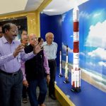 ISRO chief K. Sivan during an event to mark Vikram Sarabhai's birth centenary. Credit: PTI