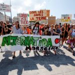 Environmental activists gather to urge world leaders to take action against climate change in Marseille, France, September 8, 2018. Credits: Reuters/Jean-Paul Pelissier