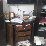 Rajiv Misra's house after the theft.