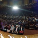 The 2018 Ig Nobel Prize ceremony underway at the Sanders Theatre, Harvard University, Boston. Credit: Improbable Research