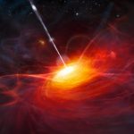 An artist's impression of how ULAS J1120+0641, a very distant quasar powered by a black hole with a mass two billion times that of the Sun, may have looked. Credit: ESO/M. Kornmesser, CC BY 4.0