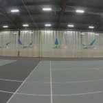 A time-lapse image showing the plane flying across a gymnasium. Credit: Steven Barrett, MIT, CC BY-ND
