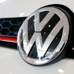 The logo of German carmaker Volkswagen is seen on a Volkswagen Golf GTI car at a showroom of Swiss car importer AMAG in Duebendorf, Switzerland February 12, 2016. Credit: Reuters/Arnd Wiegmann