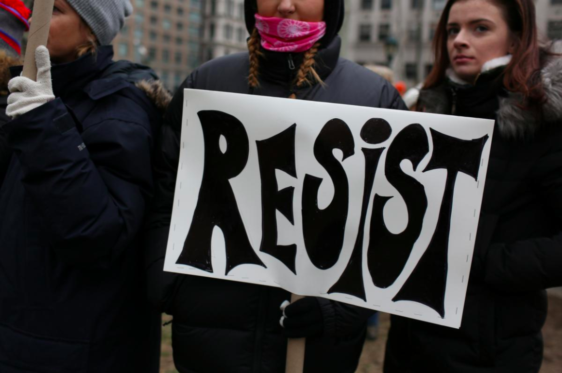 People take part in the Women's Unity Rally in Foley Square, Manhattan in New York City, New York, U.S., January 19, 2019. Credit: REUTERS/Gabriela Bhaskar