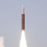 An ASAT weapon tested by DRDO on March 27 takes from a range in Odisha. Credit: Press Information Bureau