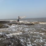 Fishing in the intertidal region, Worli. Credit: Nikhil Anand