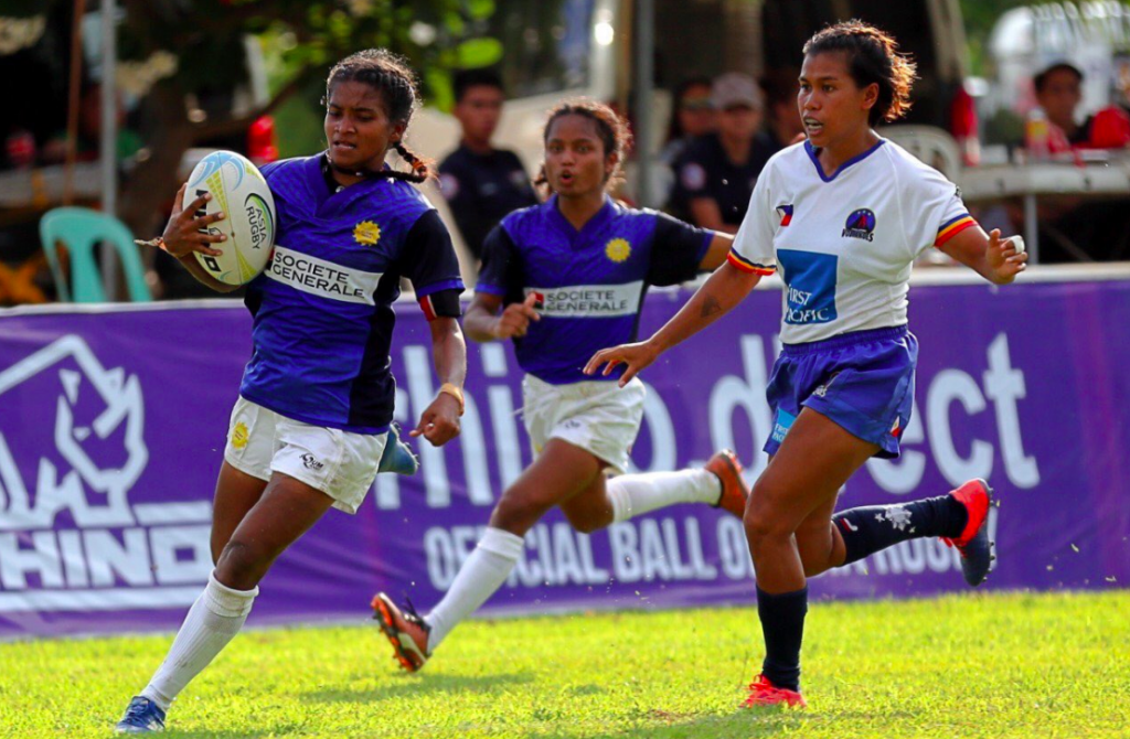 A moment from India's first match of the tournament against hosts, the Philippines. Photo: @RugbyIndia