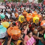 Protest over the water crisis