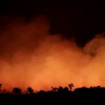 FILE PHOTO: Smoke billows during a fire in an area of the Amazon rainforest near Humaita, Amazonas