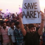 Protest against cutting down of trees
