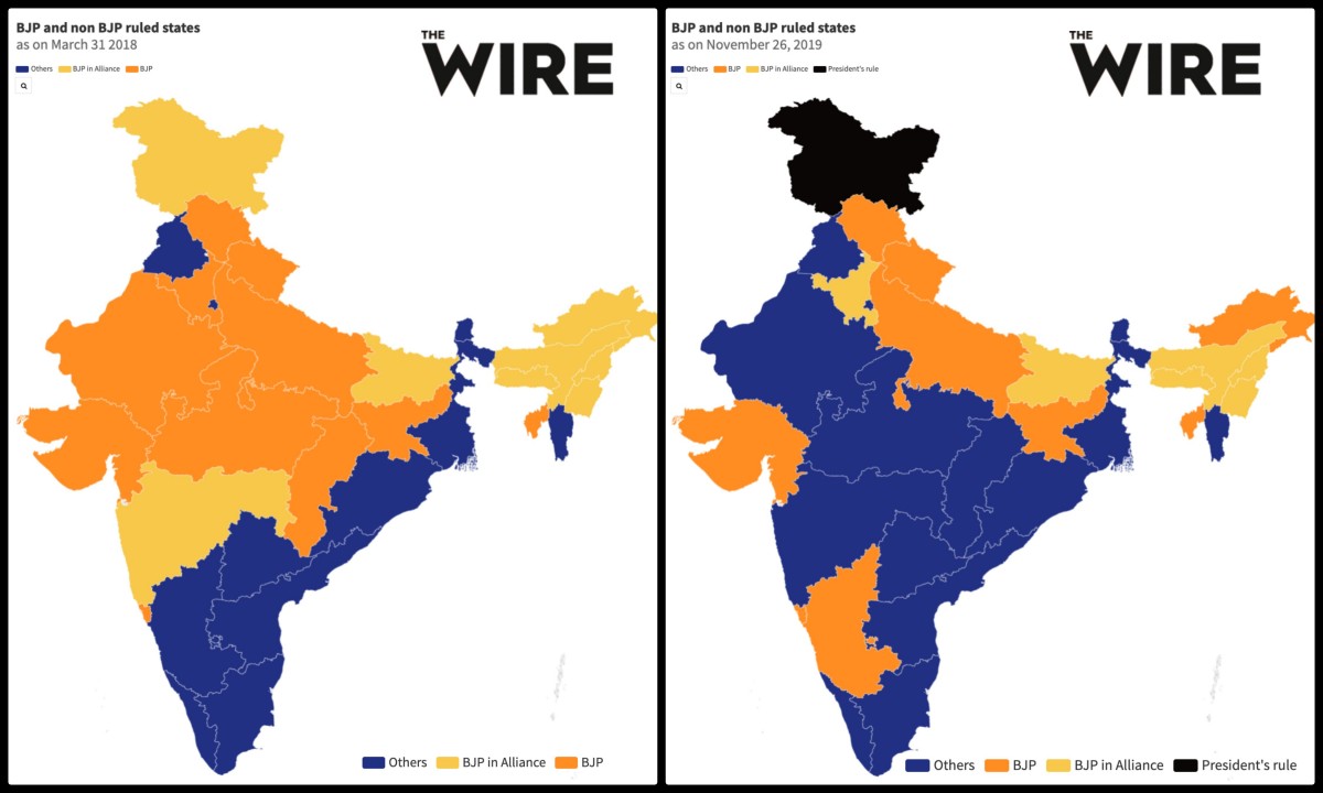Shrinking Saffron: How India's Political Map Has Changed in the Past 18 ...