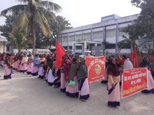 Bihar Strike ASHA workers