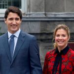 FILE PHOTO: Canada's PM Justin Trudeau and his wife Sophie Gregoire Trudeau leave Rideau Hall in Ottawa