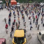 Social Distancing at Rangpo before ration distribution