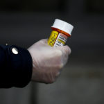 Laura Ng is pictured with her hydroxychloroquine prescription during the coronavirus disease (COVID-19) outbreak in Seattle