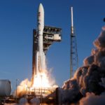 A United Launch Alliance Atlas V rocket carrying NASA's Mars 2020 Perseverance Rover vehicle lifts off from the Cape Canaveral Air Force Station