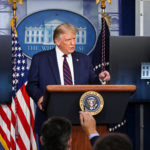 U.S. President Trump holds a news conference in Washington