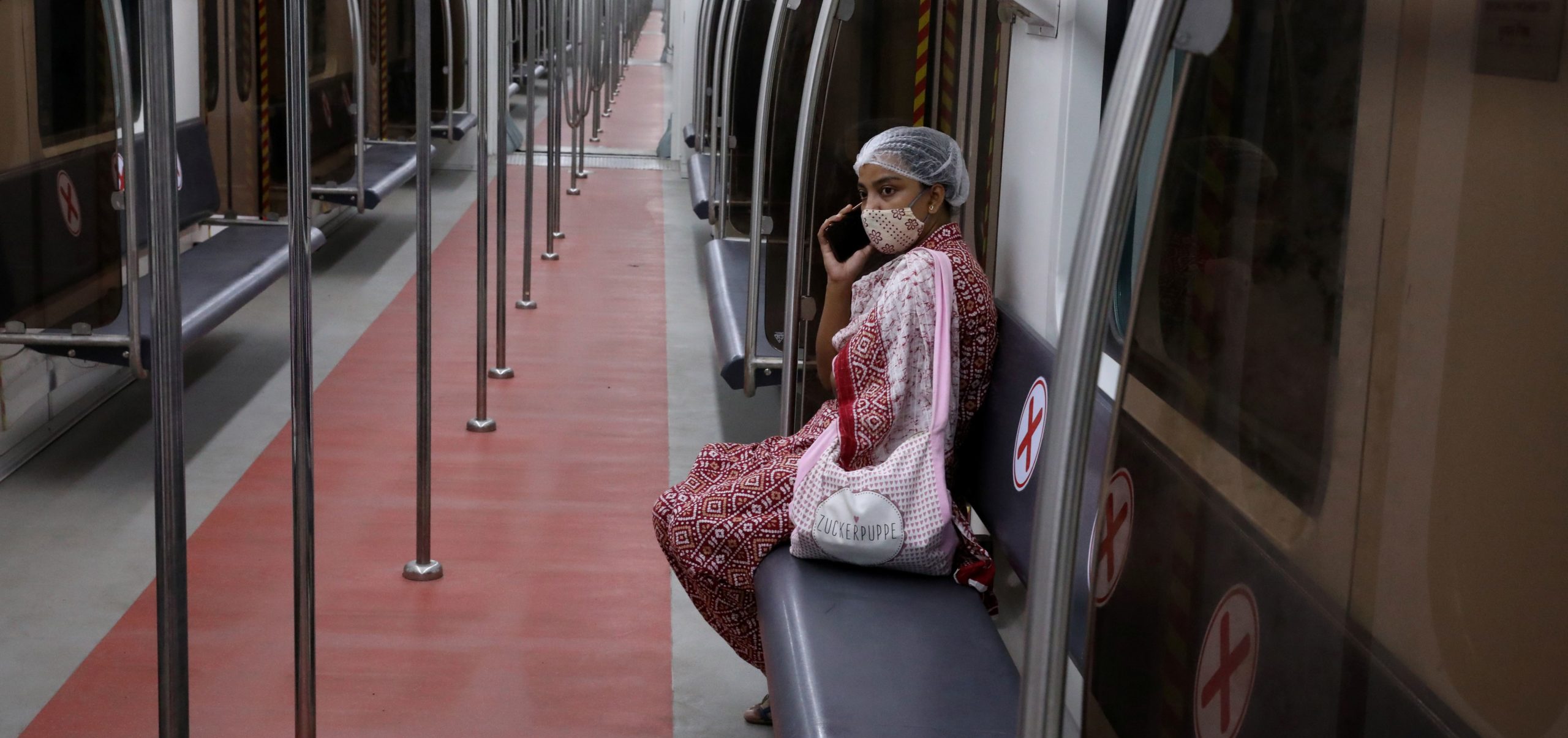 Inside a metro train amidst the COVID-19 spread in Kolkata
