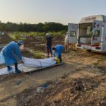 Burial of a COVID-19 victim