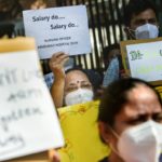COVID-19: Doctors protest over pending salary in Delhi
