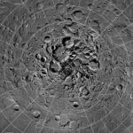 FILE PHOTO: Undated NASA image shows high resolution mosaic of the moon?s north polar region
