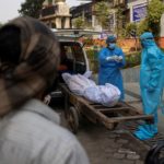 Cremations after coronavirus deaths in New Delhi