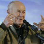 GEN. CHUCK YEAGER SPEAKS AT THE FIRST FLIGHT CENTENNIAL CELEBRATION IN NORTH CAROLINA.